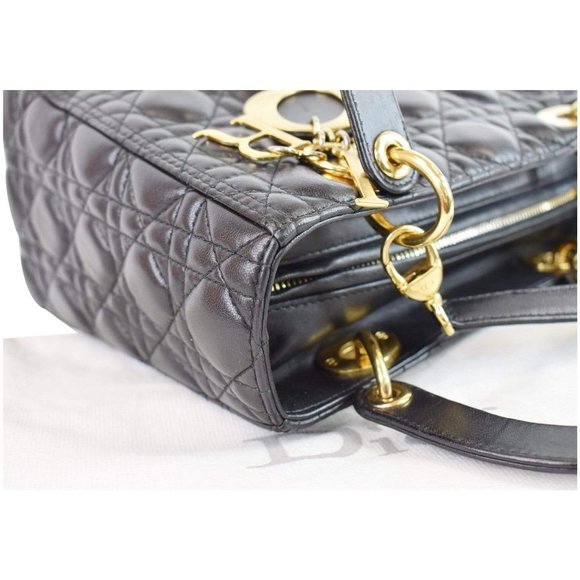 CHRISTIAN DIOR Medium Lady Dior Lambskin Shoulder - Picture 5 of 12